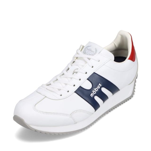 スニーカー メンズ 抗菌 防臭 コラボ ロゴ 人気 ブランド トリコロール モーブス mobus MJ-2410 メンズ靴 靴 シューズ 2E相当