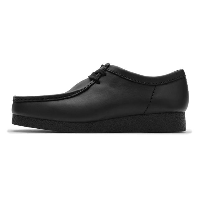 クラークス Clarks 26177832 メンズ靴 靴 シューズ 3E相当 カジュアル シューズ モカシン 防水 雨 WallabeeEVO WP ワラビーエヴォ ウォータープルーフ レザー クッション性 耐久性 グリップ力 ラバー 人気 ブランド ブラック_1