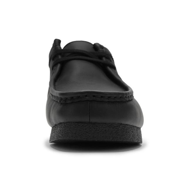 クラークス Clarks 26177832 メンズ靴 靴 シューズ 3E相当 カジュアル シューズ モカシン 防水 雨 WallabeeEVO WP ワラビーエヴォ ウォータープルーフ レザー クッション性 耐久性 グリップ力 ラバー 人気 ブランド ブラック_2