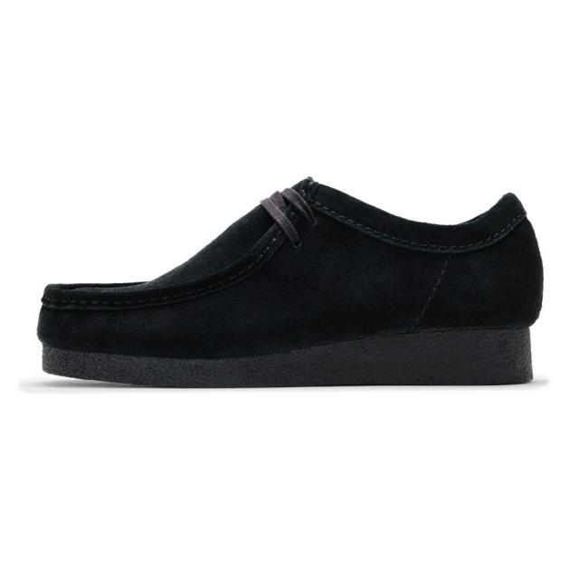 クラークス Clarks 26177833 メンズ靴 靴 シューズ 3E相当 カジュアル シューズ モカシン 防水 雨 WallabeeEVO WP ワラビーエヴォ ウォータープルーフ スエード クッション性 耐久性 グリップ力 ラバー 人気 ブランド ブラック_1