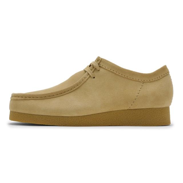 クラークス Clarks 26177834 メンズ靴 靴 シューズ 3E相当 カジュアル シューズ モカシン 防水 雨 WallabeeEVO WP ワラビーエヴォ ウォータープルーフ スエード クッション性 耐久性 グリップ力 ラバー 人気 ブランド ライトベージュ_1