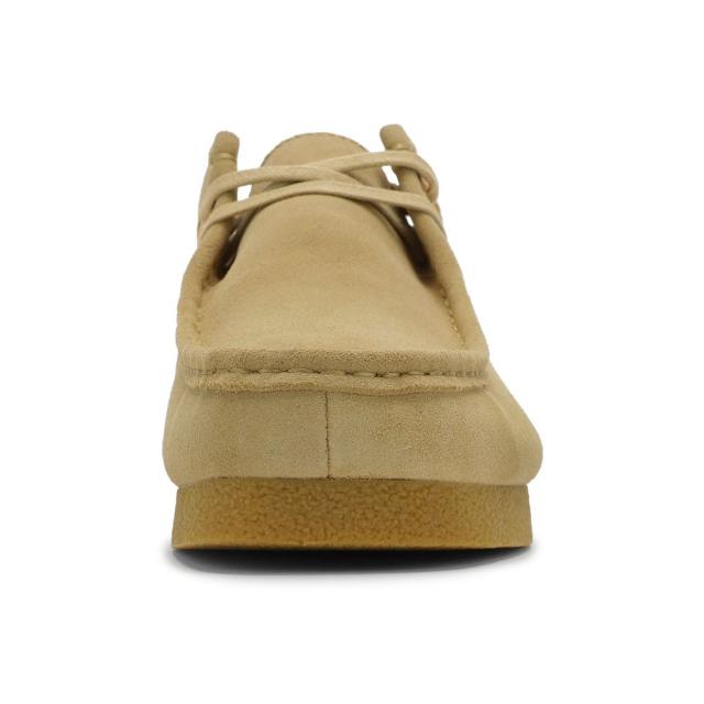クラークス Clarks 26177834 メンズ靴 靴 シューズ 3E相当 カジュアル シューズ モカシン 防水 雨 WallabeeEVO WP ワラビーエヴォ ウォータープルーフ スエード クッション性 耐久性 グリップ力 ラバー 人気 ブランド ライトベージュ_2