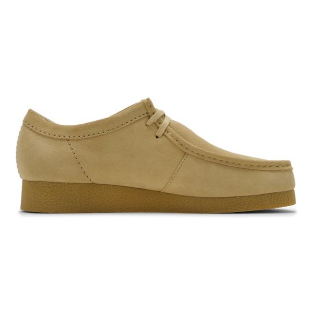 クラークス Clarks 26177834 メンズ靴 靴 シューズ 3E相当 カジュアル シューズ モカシン 防水 雨 WallabeeEVO WP ワラビーエヴォ ウォータープルーフ スエード クッション性 耐久性 グリップ力 ラバー 人気 ブランド ライトベージュ_3