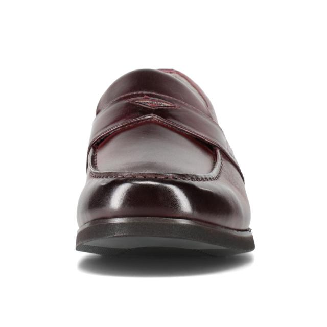 ビジネスシューズ メンズ ローファー 革靴 本革 レザー クッション性 軽量 軽い ワイン ラウディ RAUDi R-44108 メンズ靴 靴 シューズ E相当 ビジネスシューズ メンズ ローファー 革靴 本革 レザー クッション性