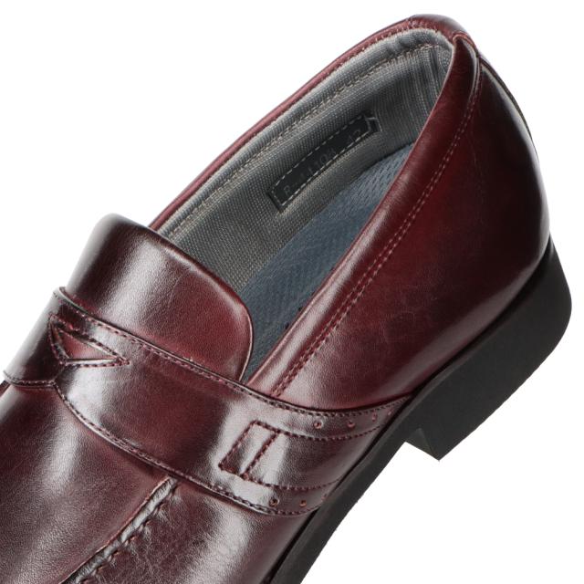 ビジネスシューズ メンズ ローファー 革靴 本革 レザー クッション性