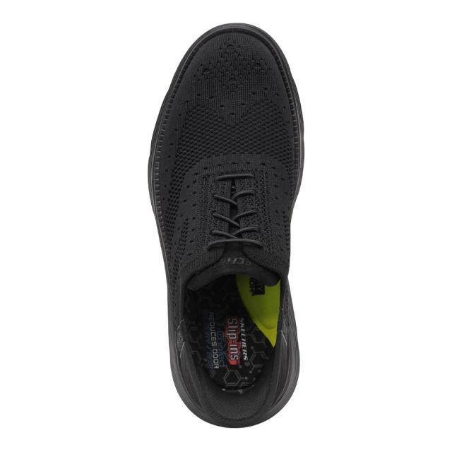 スケッチャーズ SKECHERS 205303 メンズ靴 靴 シューズ 2E スリップインズ スニーカー GARZA-PALMA 通気性 クッション性 ローカットスニーカー 人気 ブランド ブラック_5