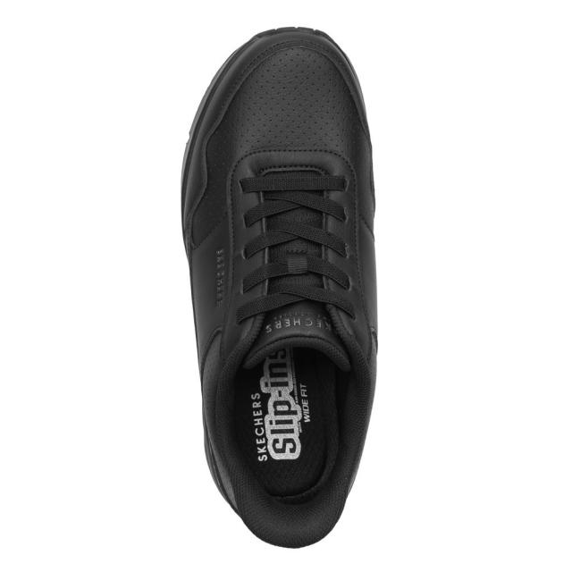 スケッチャーズ SKECHERS 183023W 4E相当 スニーカー スリップインズ UNO - BANKSIA LUXE ストレッチ ローカットスニーカー 人気 ブランド ブラック×ブラック