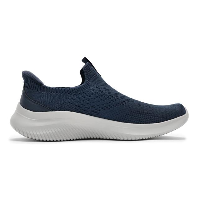 スケッチャーズ SKECHERS 233201 メンズ靴 靴 シューズ 2E スニーカー スリッポン ハンズフリー スリップインズ クッション性 ULTRA FLEX 4.0 ストレッチ ニット ローカットスニーカー 人気 ブランド ネイビー_3