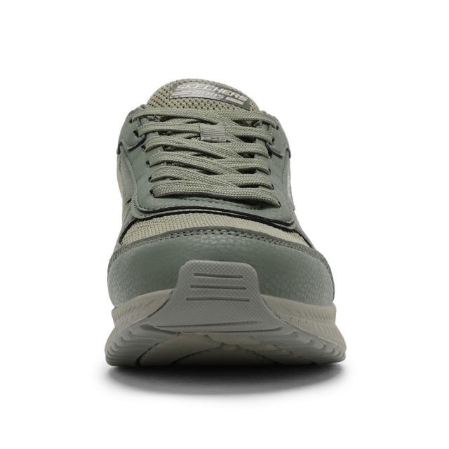 スケッチャーズ SKECHERS 118416 メンズ靴 靴 シューズ 2E スニーカー 軽量 クッション性 ハンズフリー スリップインズ 通気性 メッシュ BOBS SQUAD 4-CRUCIAL ローカットスニーカー 人気 ブランド オリーブ_2