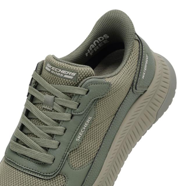 スケッチャーズ SKECHERS 118416 メンズ靴 靴 シューズ 2E スニーカー 軽量 クッション性 ハンズフリー スリップインズ 通気性 メッシュ BOBS SQUAD 4-CRUCIAL ローカットスニーカー 人気 ブランド オリーブ_7