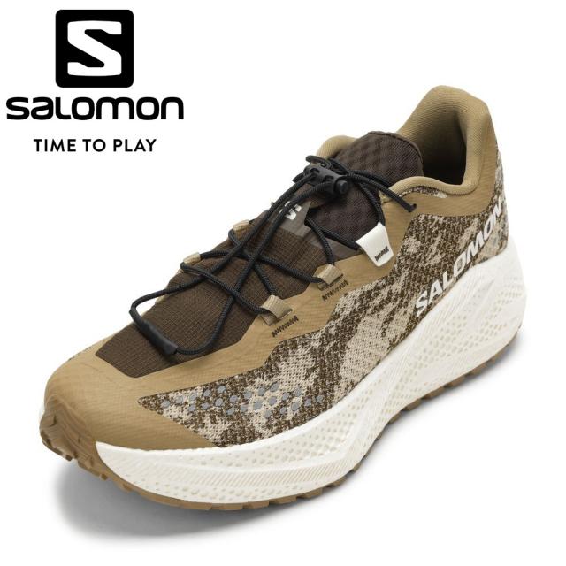 サロモン SALOMON L49174600 メンズ靴 靴 シューズ 2E Aero Glide 4 GRVL ランニングシューズ グリップ クッション性 通気性 スポーツシューズ 運動靴 ローカット スニーカー 人気 ブランド ブラウン