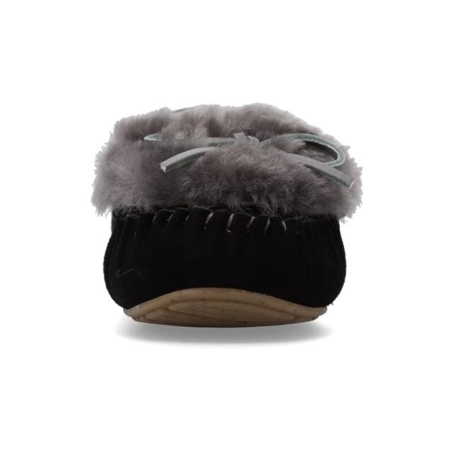 モカシンシューズ レディース ボア 本革 冬靴 防寒 保温 秋冬 ファー