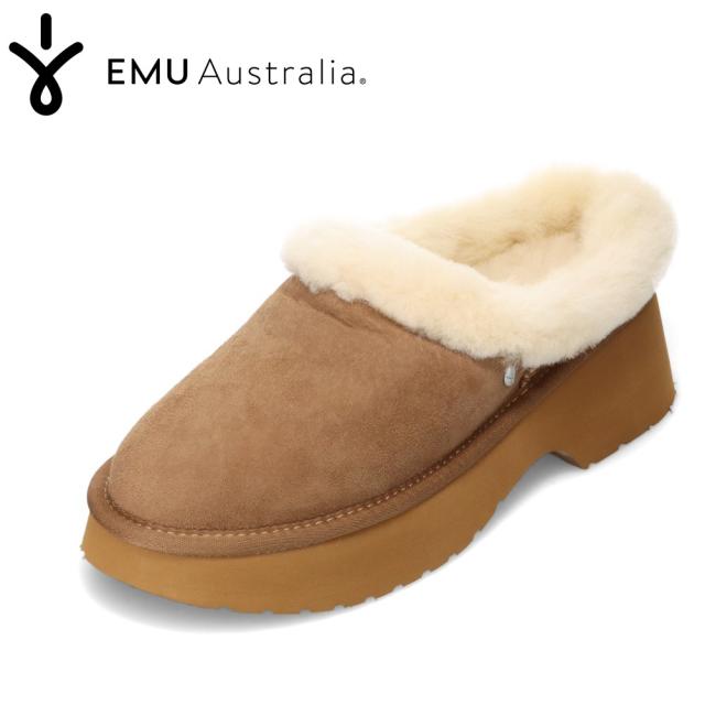 エミュー EMU WP13291 レディース靴 靴 シューズ スリッポン サボ クロッグ 防寒 厚底 VIRGINIA CLOG 吸湿 放湿 ふわふわ あったか 冬 秋 ブラウン