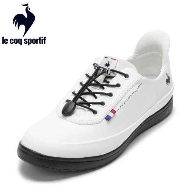 ルコックスポルティフ le coq sportif LU5SRS26LZ レディース靴 靴 シューズ 3E スニーカー 防水 レイン シューズ 軽量 LCS ALMA R SI LCS アルマ レイン SI 耐摩擦 ローカットスニーカー 薄底 シンプル 人気 ブランド ホワイト×ブラック
