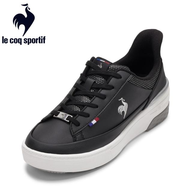 ルコックスポルティフ le coq sportif LU5FRS74LZ レディース靴 靴 シューズ 3E スニーカー 防水 軽量 グリップ性 屈曲性 LCS セ-ヴル リフト II SI 消臭 低反発 ローカットスニーカー 人気 ブランド ブラック×ホワイト