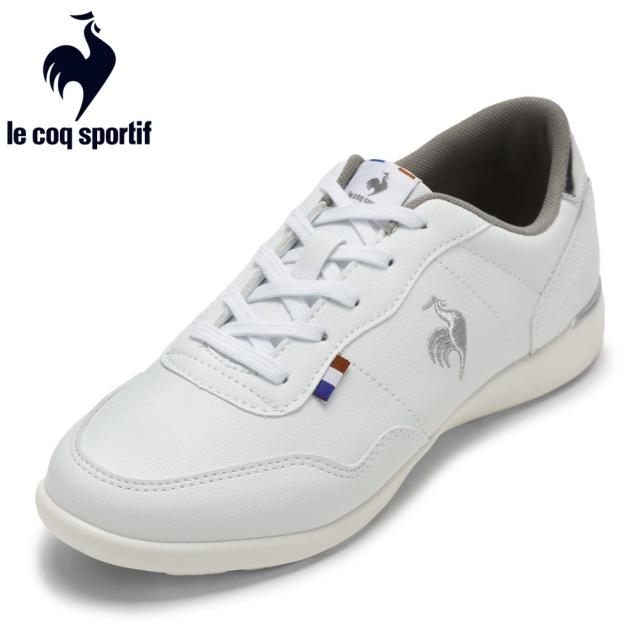 ルコックスポルティフ le coq sportif QL3VJC08WS レディース靴 靴 シューズ 3E スニーカー ラ セギュール III ワイド レイン 防水 晴雨兼用 軽量 消臭 ローカットスニーカー 人気 ブランド ホワイト×シルバー