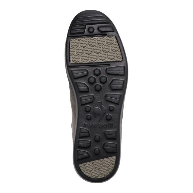 ルコックスポルティフ le coq sportif LU5SRS04LZ レディース靴 靴 シューズ 3E スニーカー レイン シューズ ブーツ 防水 軽量 ショート ミッドカット 雨 晴雨兼用 LCS テルナ III MID R ファスナー ジッパー チャック 屈曲性 厚底 グレー×ブラック_6