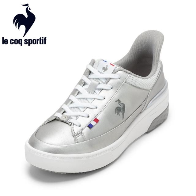 ルコックスポルティフ le coq sportif LU6SRS03LZ レディース靴 靴 シューズ 3E スニーカー 防水 レイン シューズ 軽量 屈曲性 グリップ LCS セーヴルリフト II SI ローカットスニーカー 人気 ブランド シルバー
