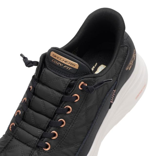 スケッチャーズ SKECHERS 150413 レディース靴 靴 シューズ 2E スニーカー ローカットスニーカー ハンズフリー スリップインズ クッション性 CONTOUR FOAM-GOLD ストレッチ キルティング 人気 ブランド ブラック×ゴールド_7