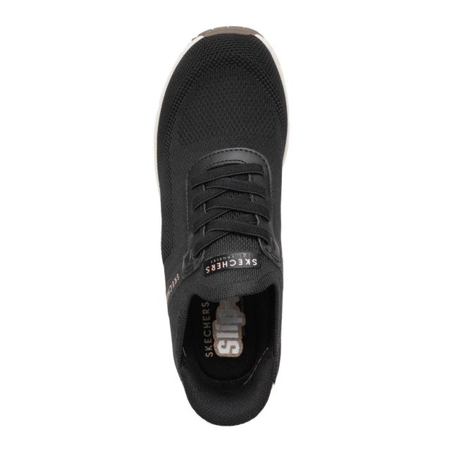 スケッチャーズ SKECHERS 177531 レディース靴 靴 シューズ 2E スニーカー ローカットスニーカー ハンズフリー スリップインズ ウェッジソール UNO WEDGE ストレッチ 厚底 ニット 人気 ブランド ブラック_5