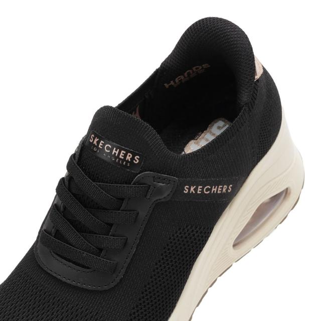 スケッチャーズ SKECHERS 177531 レディース靴 靴 シューズ 2E スニーカー ローカットスニーカー ハンズフリー スリップインズ ウェッジソール UNO WEDGE ストレッチ 厚底 ニット 人気 ブランド ブラック_7