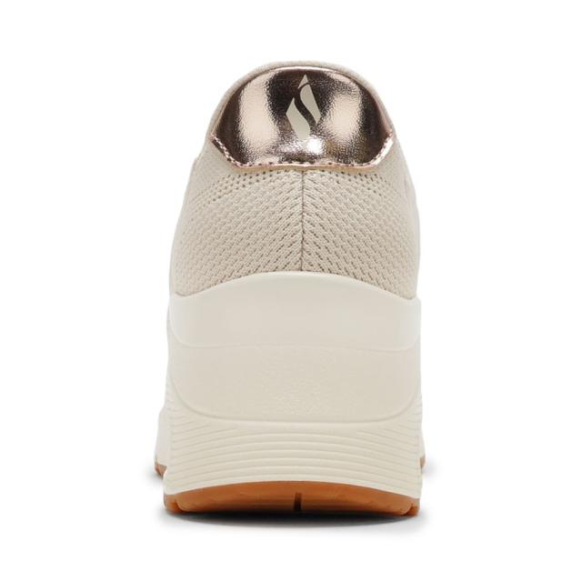 スケッチャーズ SKECHERS 177531 レディース靴 靴 シューズ 2E スニーカー ローカットスニーカー ハンズフリー スリップインズ ウェッジソール UNO WEDGE ストレッチ 厚底 ニット 人気 ブランド オフホワイト_4