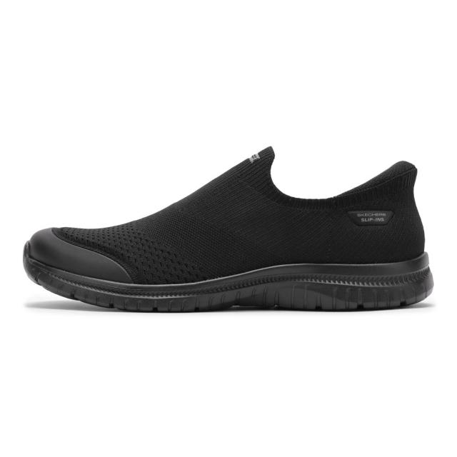 スケッチャーズ SKECHERS 104736 レディース靴 靴 シューズ 2E スニーカー ハンズフリー ハンズフリー スリップインズ クッション性 通気性 VIRTUE ニット ローカットスニーカー 人気 ブランド ブラック_1