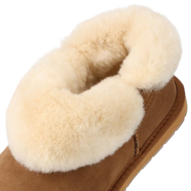 ムートンブーツ レディース ショートブーツ ファー ボア 防寒 暖かい