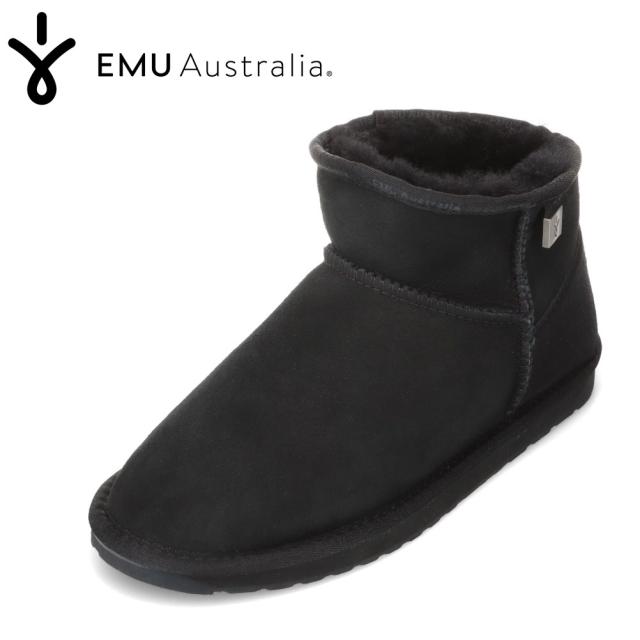 ムートンブーツ 撥水 防寒 吸湿 放湿 低反発 エミュー EMU WP11875 レディース靴 靴 シューズ 3E相当 ショートブーツ PlatinumSlimDarling シープスキン 人気 ブランド ブラック