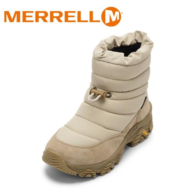 メレル MERRELL J5006771W レディース靴 靴 シューズ 2E ダウンブーツ 防寒 防水 COLDPACK 3 ZERO THERMO TALL WATERPROOF コールドパック 3 ゼロ サーモ トール ウォータープルーフ 保温 透湿 撥水 軽量 ショートブーツ キャメル