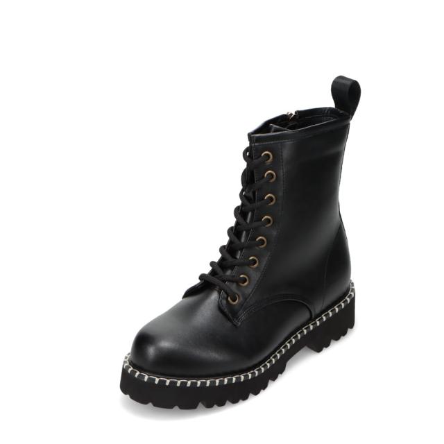 ローズファンファン ROSE FAN FAN RF-800A レディース靴 靴 シューズ 2E ブーツ レースアップ ショート 厚底 ファスナー ジッパー チャック トレンド シンプル ブラック