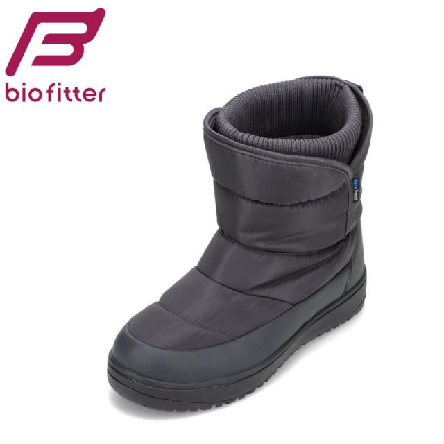 ショートブーツ レディース 防水ブーツ 軽量 軽い スノーブーツ レインブーツ ウィンターブーツ 抗菌 防臭 反射板 冬靴 雪 雨 バイオフィッター スノースタイル Bio Fitter BF-7133 グレー 靴 シューズの通販は