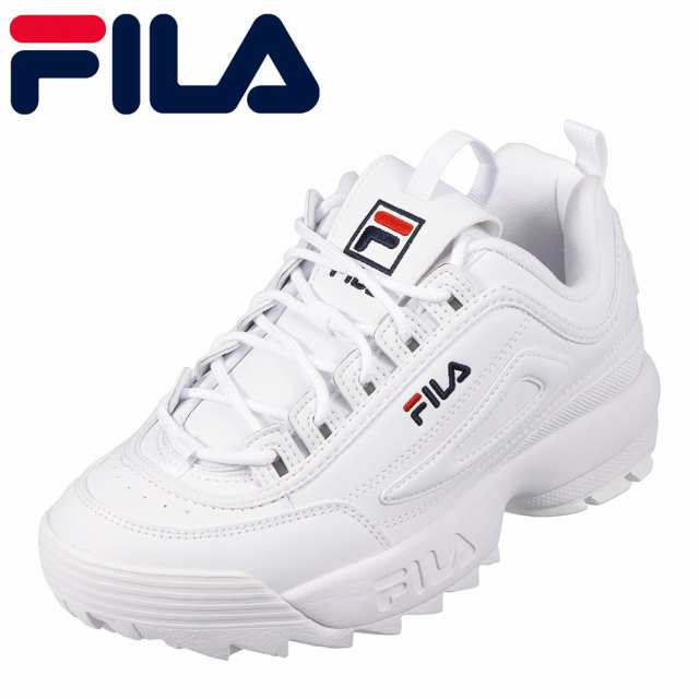 フィラ FILA F0540W 2E相当 スニーカー ダッドシューズ ボリューム ボリューミー 大きいサイズ対応 ホワイト