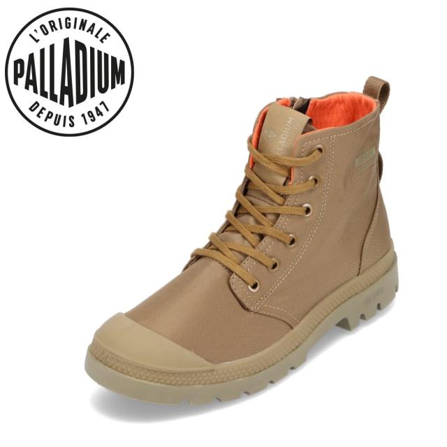 スニーカー メンズ メンズ靴 靴 シューズ 3E相当 防水 雨 晴雨兼用 ジッパー ファスナー 軽量 耐久性 クッション性 バターナッツ パラディウム PALLADIUM 77856