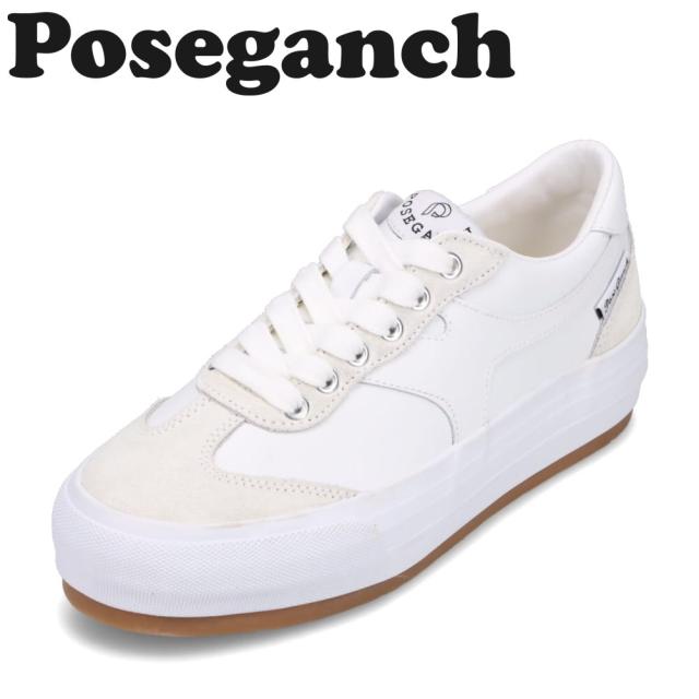 ポーズガンツ スニーカー レディース ローカットスニーカー おしゃれ 韓国 ファッション 人気 ブランド POSEGANCH PG MAJOR PG-012 グレー×ホワイトの通販は