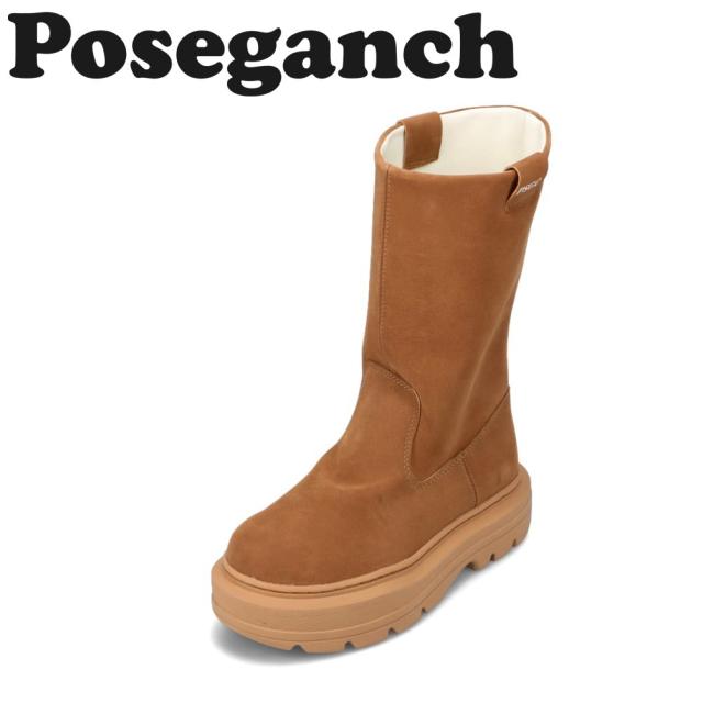 ブーツ レディース PG MILLION BOOTS 厚底 ロングブーツ ミドル丈 韓国 人気 ブランド 3E相当 ポーズガンツ POSEGANCH PG-013 ブラウン 靴 シューズの通販は 11,286円
