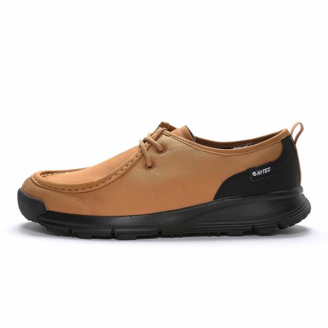 ハイテック HI-TEC HT CM021M 2E相当 モカシン アウトドアシューズ 透湿 防水 雨 晴雨兼用 レインシューズ ローカット キャンプ アウトドア マスタードの通販は