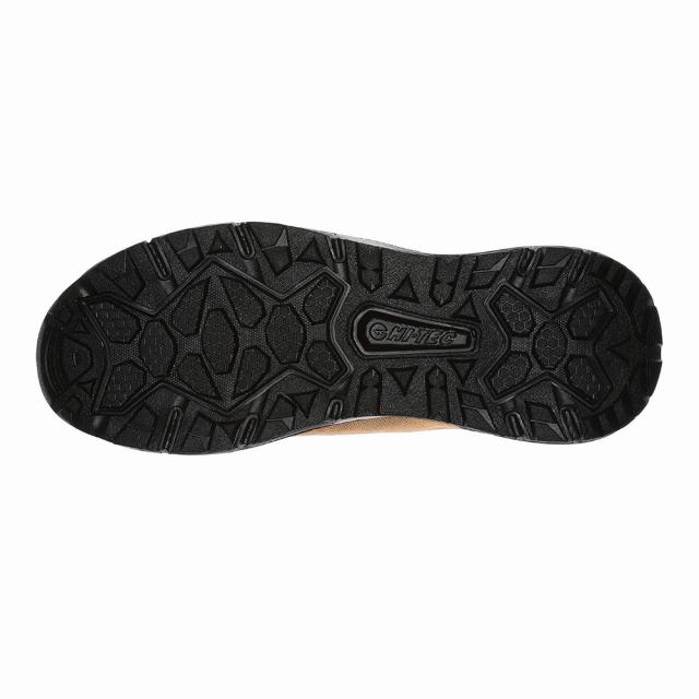 ハイテック HI-TEC HT CM021M 2E相当 モカシン アウトドアシューズ 透湿 防水 雨 晴雨兼用 レインシューズ ローカット キャンプ アウトドア マスタードの通販は