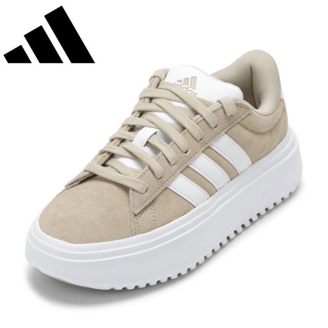 アディダス adidas IH2408 レディース スニーカー ローカットスニーカー コートスニーカー レディース靴 靴 シューズ GRANDCOURT PF SUEDE テニスシューズ 厚底 ベーシック シンプル 人気 ブランド ベージュ 7,392円