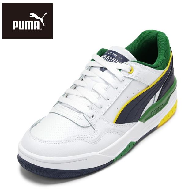 プーマ PUMA 400197.07M メンズ靴 靴 シューズ 2E スニーカー トレンド リバウンド レトロ ローカットスニーカー 人気 ブランド ホワイト×グリーン