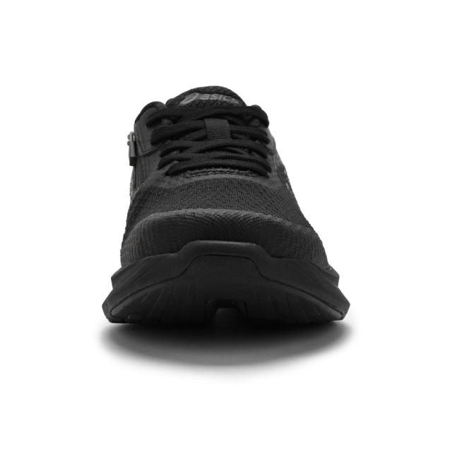 アシックス asics 1241A012.001 メンズ靴 靴 シューズ 4E スニーカー ウォーキングシューズ　ローカットスニーカー クッション性 メッシュ KNEESUP M012 幅広 4E ゆったり フィット ニット 反射材 リフレクター ブラック×グレー