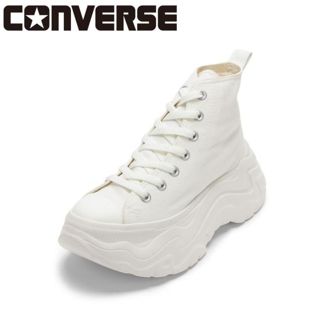 コンバース CONVERSE 31314401L レディース靴 靴 シューズ 2E スニーカー 厚底 ボリュームソール 軽量 ALL STAR CITYHIKE HI キャンバス トレンド ハイカットスニーカー 人気 ブランド ホワイト