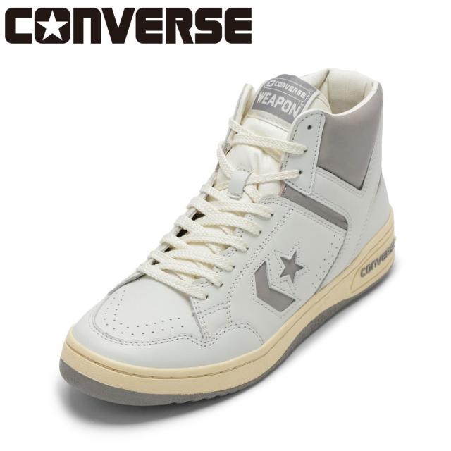 コンバース CONVERSE 34202290M メンズ靴 靴 シューズ 2E スニーカー バスケットボールシューズ WEAPON VTG HI ウエポン ハイカットスニーカー 人気 ブランド ホワイト×グレー