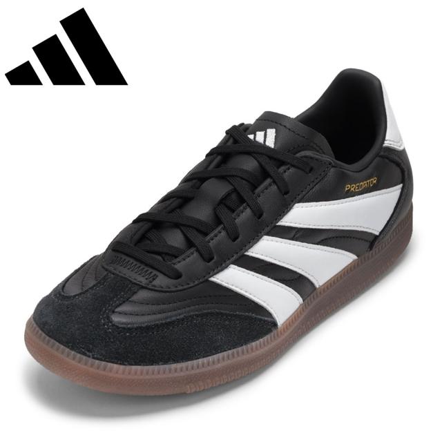 アディダス adidas ID3833L レディース靴 靴 シューズ 2E スニーカー PREDATOR FREESTYLE IN プレデター フリースタイル IN メッシュ クッション性 スエード グリップ ローカットスニーカー 人気 ブランド ブラック×ホワイト