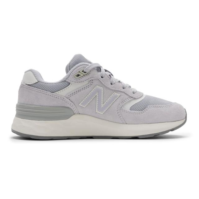 ニューバランス new balance WW880BA72E レディース靴 靴 シューズ 2E スニーカー ウォーキング シューズ 滑りにくい 防滑 耐久性 屈曲性 WW880BA7 ローカットスニーカー メッシュ スエード 人気 ブランド ライトグレー_3