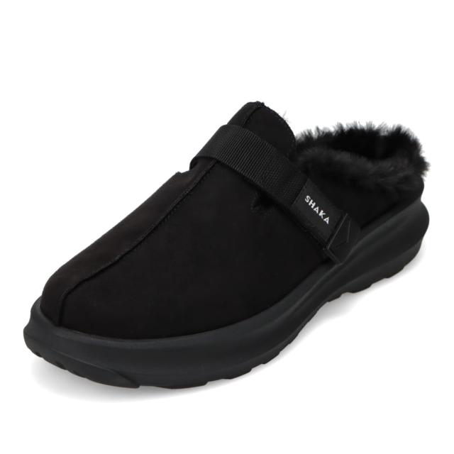 シャカ SHAKA SK-344 サンダル クロッグ ルームシューズ すりっぱ つっかけ 防寒 ファー ふわふわ SNUG BOA CLOG シンプル 人気 ブランド ブラック