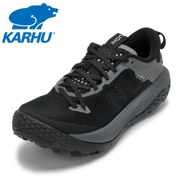 カルフ KARHU KH104006 メンズ靴 靴 シューズ 2E相当 スニーカー ランニング トレイル ラン トレラン シューズ クッション性 イコニトレイル1.0 耐久性 グリップ ローカットスニーカー フィット ホールド 人気 ブランド ブラック×ブラック