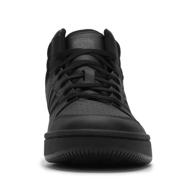 アディダス adidas KI1086 メンズ靴 靴 シューズ 2E スニーカー バスケットボールシューズ バッシュ 通気性 メッシュ HOOPS MID CLASSIC フープスミッドクラシック 耐久性 グリップ力 ハイカットスニーカー ミッドカットスニーカー 人気 ブランド ブラック×ブラック_2