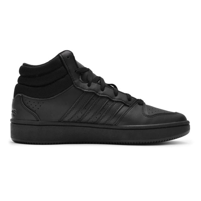 アディダス adidas KI1086 メンズ靴 靴 シューズ 2E スニーカー バスケットボールシューズ バッシュ 通気性 メッシュ HOOPS MID CLASSIC フープスミッドクラシック 耐久性 グリップ力 ハイカットスニーカー ミッドカットスニーカー 人気 ブランド ブラック×ブラック_3