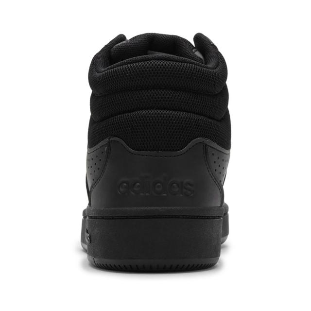 アディダス adidas KI1086 メンズ靴 靴 シューズ 2E スニーカー バスケットボールシューズ バッシュ 通気性 メッシュ HOOPS MID CLASSIC フープスミッドクラシック 耐久性 グリップ力 ハイカットスニーカー ミッドカットスニーカー 人気 ブランド ブラック×ブラック_4